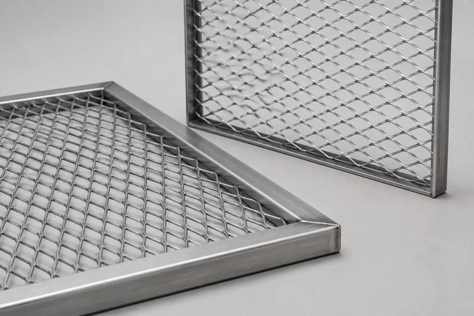 framed-edged-expanded-metal-panels Framed and Edged Expanded Metal Panels