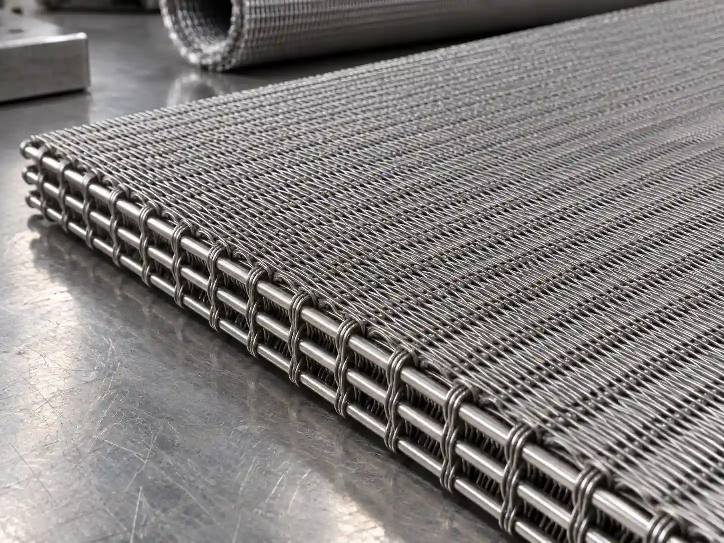 Stainless steel Dutch weave wire mesh with a dense filtration weave structure