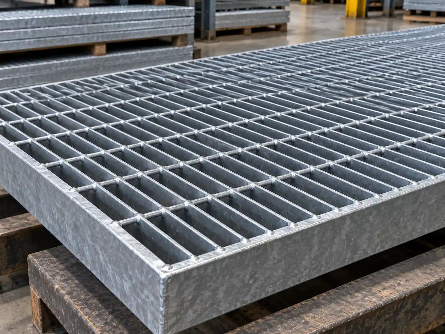 Welded Close-Mesh Bar Grating Welded close-mesh bar grating with closely spaced bearing bars for pedestrian and industrial access areas